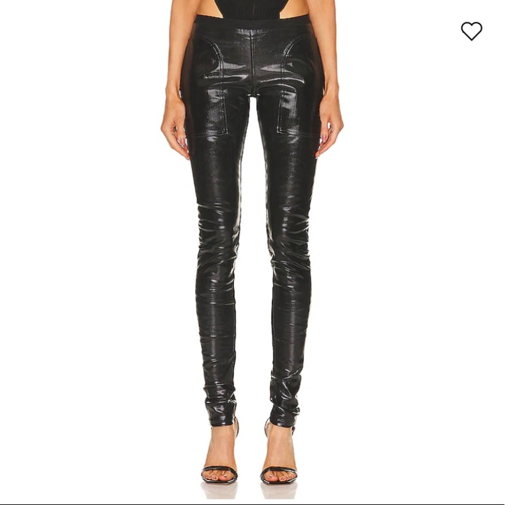 Rick Owens size38FR black leather leggings NWT